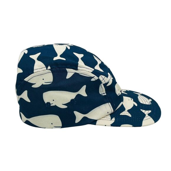 Chuck Originals 5 Panel Hat Cap Whales AOP Allover One Size Adjustable - Picture 3 of 5